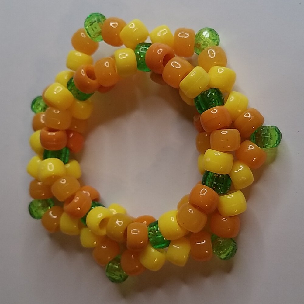 Kandi Rave Spike cuff bracelet jy18 - Picture 3 of 3